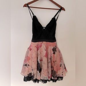 Bebe fit and flare mini dress